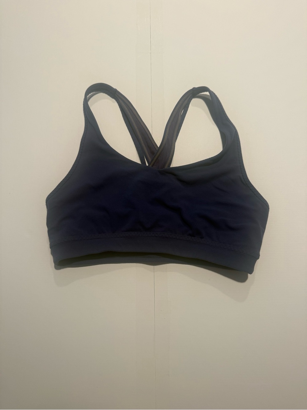 Women's Cross-Back Sports Bra - blue/purple